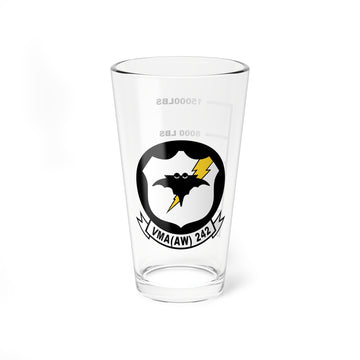 VMA(AW)-242 "Bats" Logo Fuel Low Pint Glass, Marine Attack Squadron flying the A-6 Intruder - Shop at Hippy's Goodness