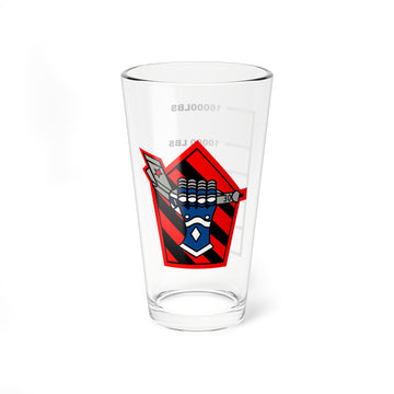 VF-43 "Challengers" Fuel Low Pint Glass, Navy Adversary Squadron