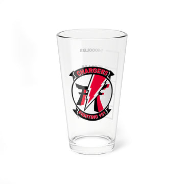 VFA-161 Chargers Lightning Bolt Fuel Low Pint Glass