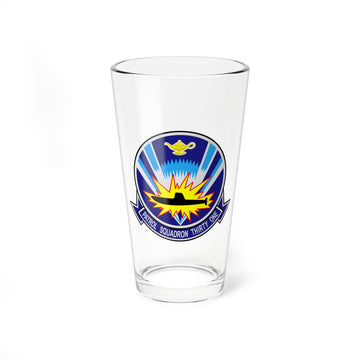 Hippy's Goodness Personalized VP-31 Black Lightnings NFO Wings Pint Glass