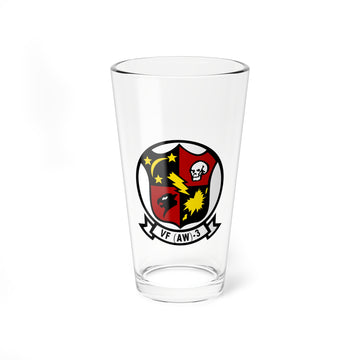 VF(AW)-3 "Blue Nemesis" Pint Glass, Navy All Weather Fighter Squadron - Shop at Hippy's Goodness