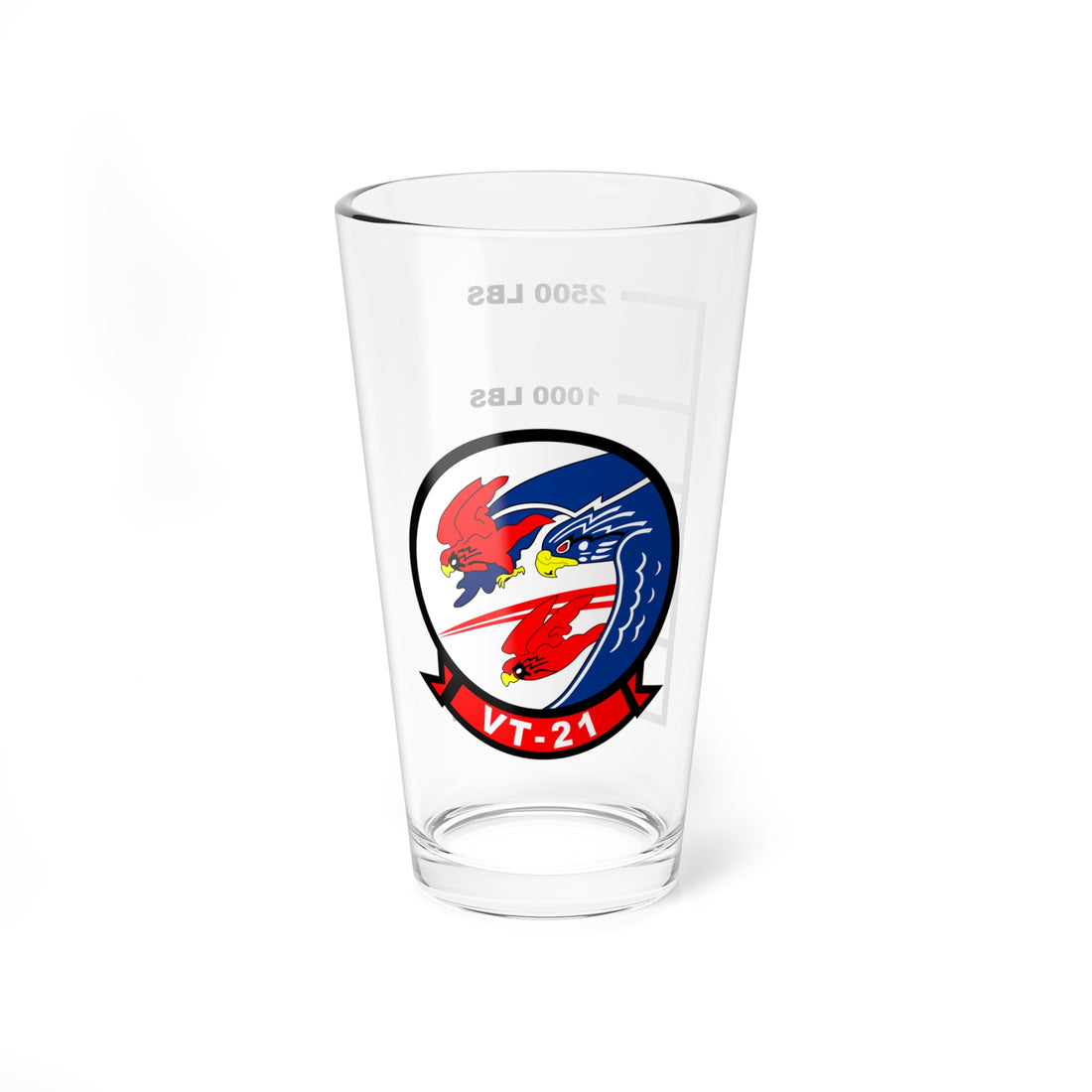 VT-21 Redhawks Pint Glass