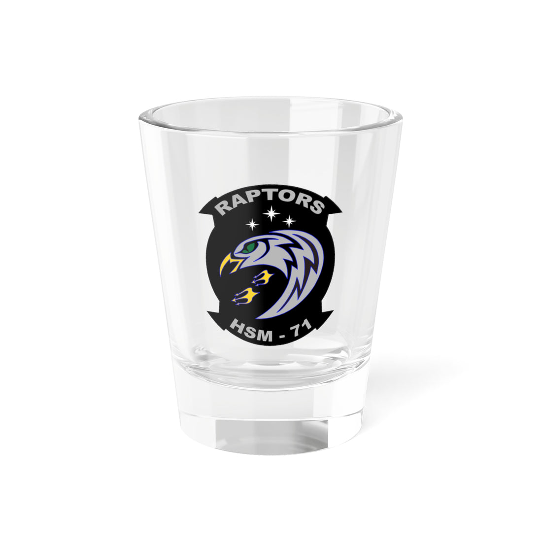 HSM-71 Raptors Shot Glass