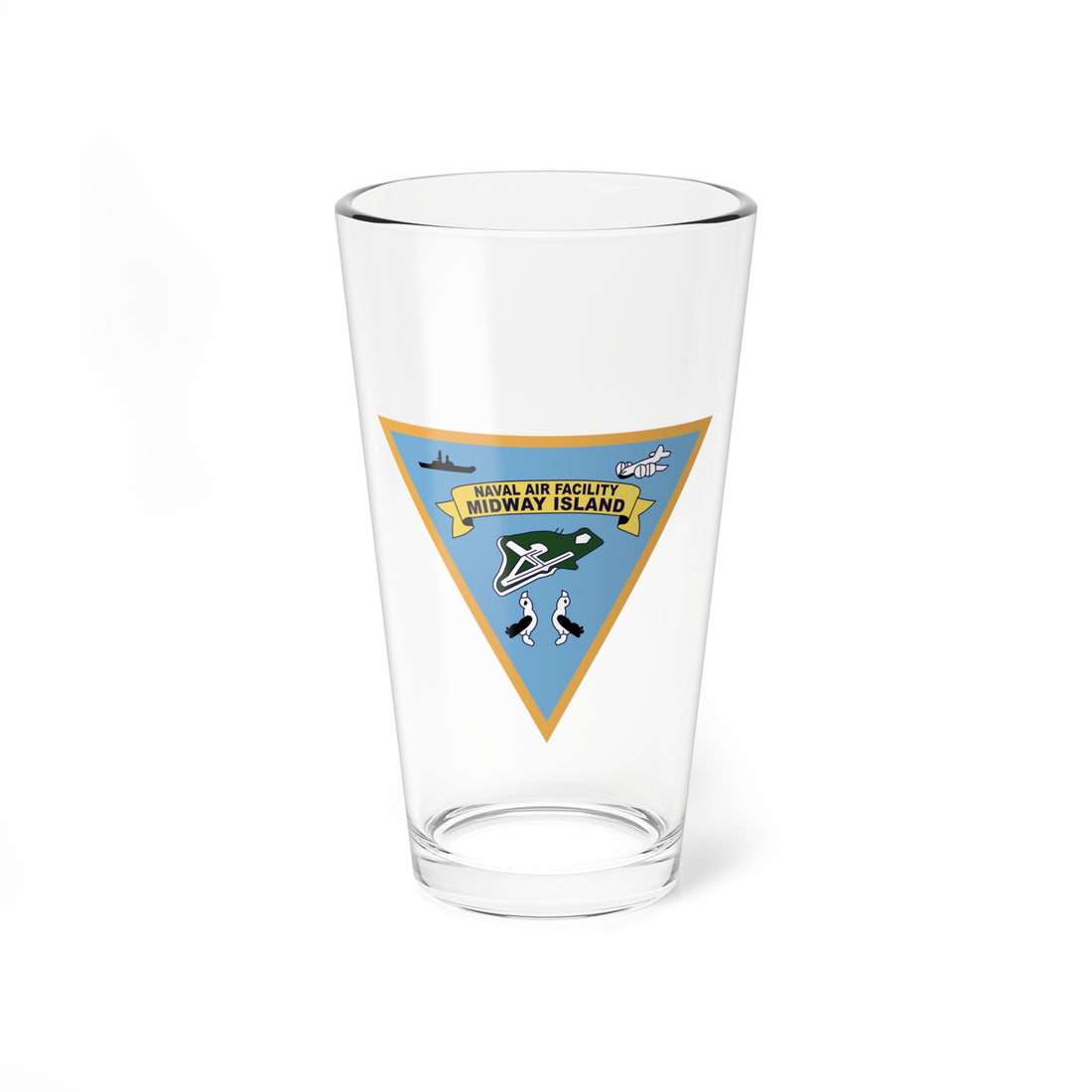 Hippy's Goodness Naval Air Facility Midway Island Pint Glass