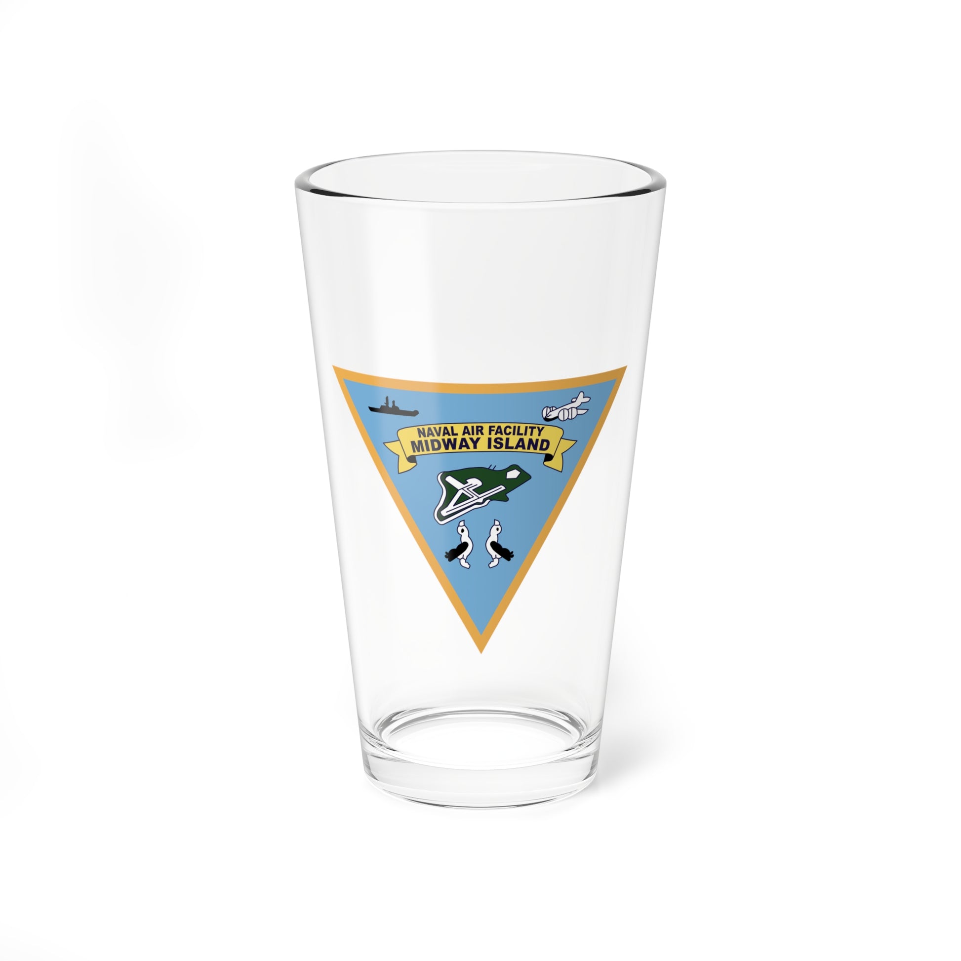 Hippy's Goodness Naval Air Facility Midway Island Pint Glass