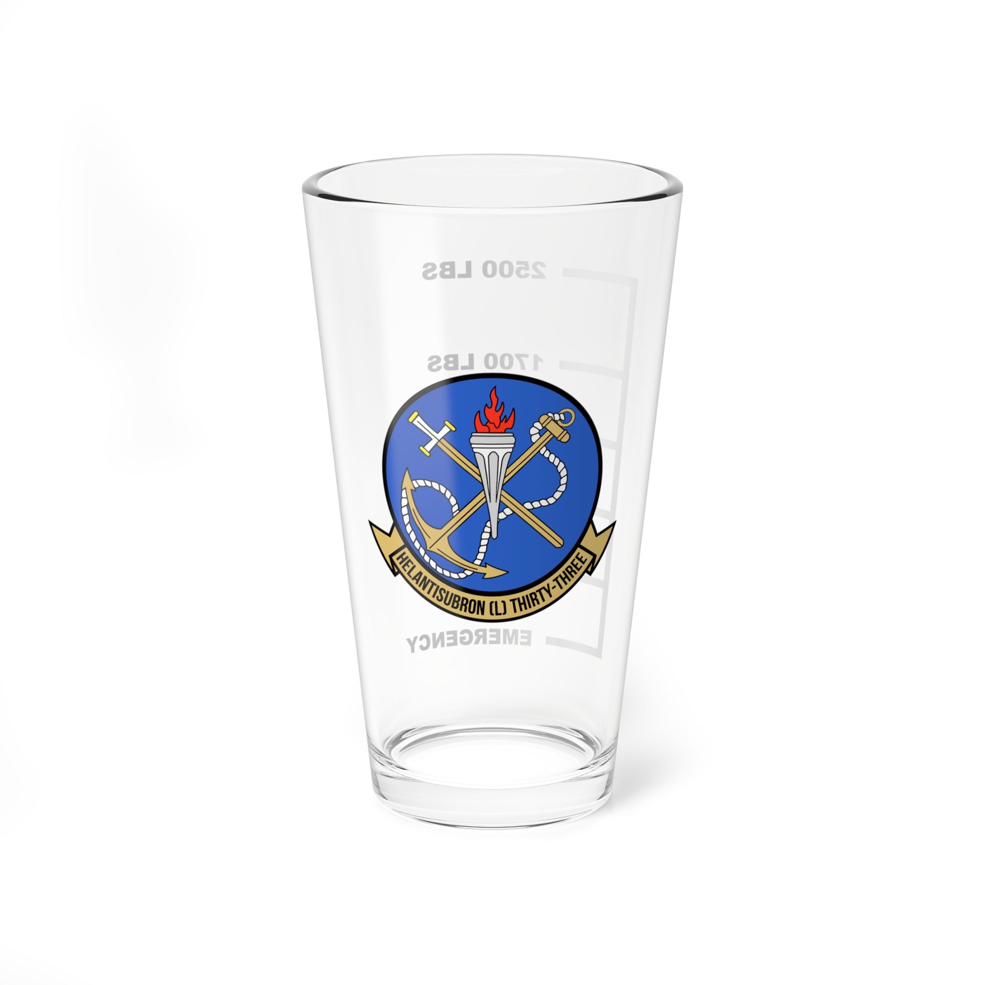 HSL-33 Seasnakes Fuel Low Pint Glass Mixing Glass 16oz