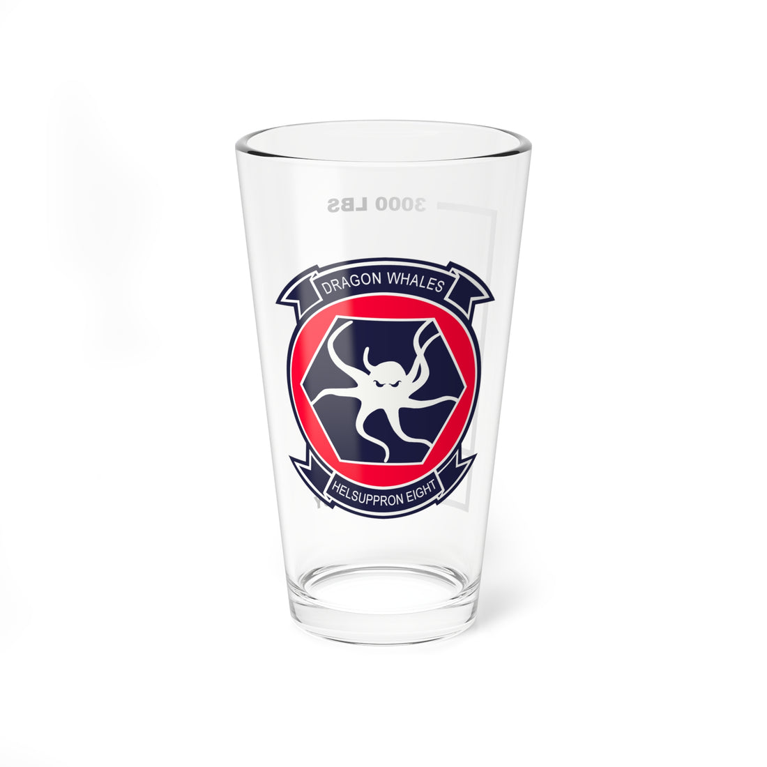 HC-8 Dragon Whales Fuel Low Pint Glass Mixing Glass 16oz