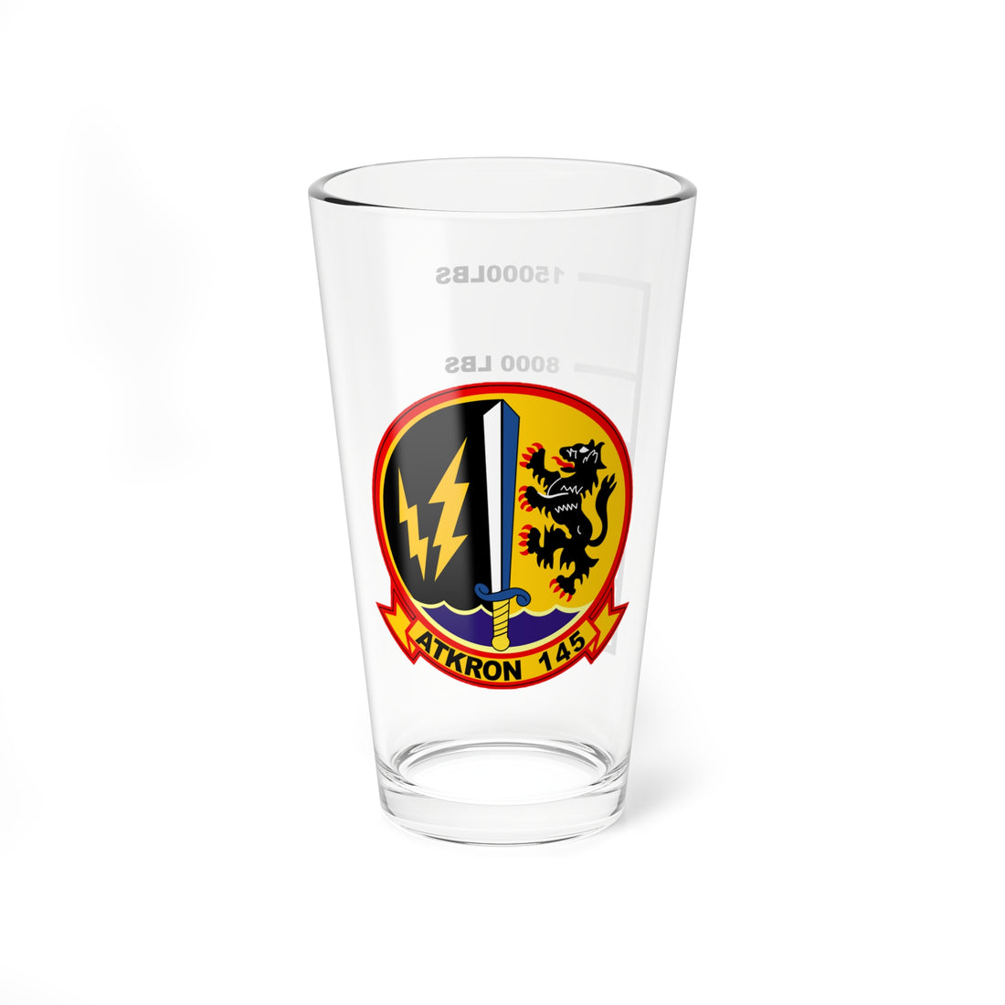 VA-147 "Swordsmen" Fuel Low Pint Glass