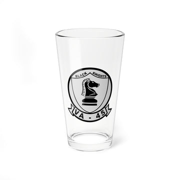 VA-45 Black Knights US Navy Attack Squadron Pint Glass