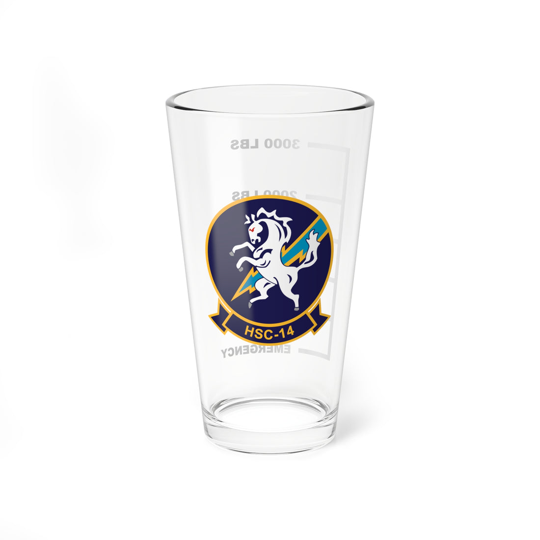 HSC-14 Chargers Fuel Low Pint Glass