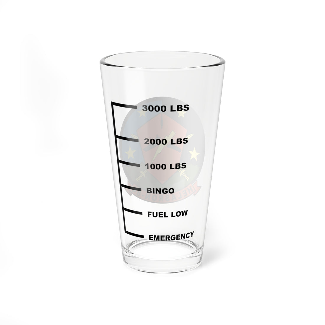 HS-84 Thunderbolts Fuel Low Pint Glass
