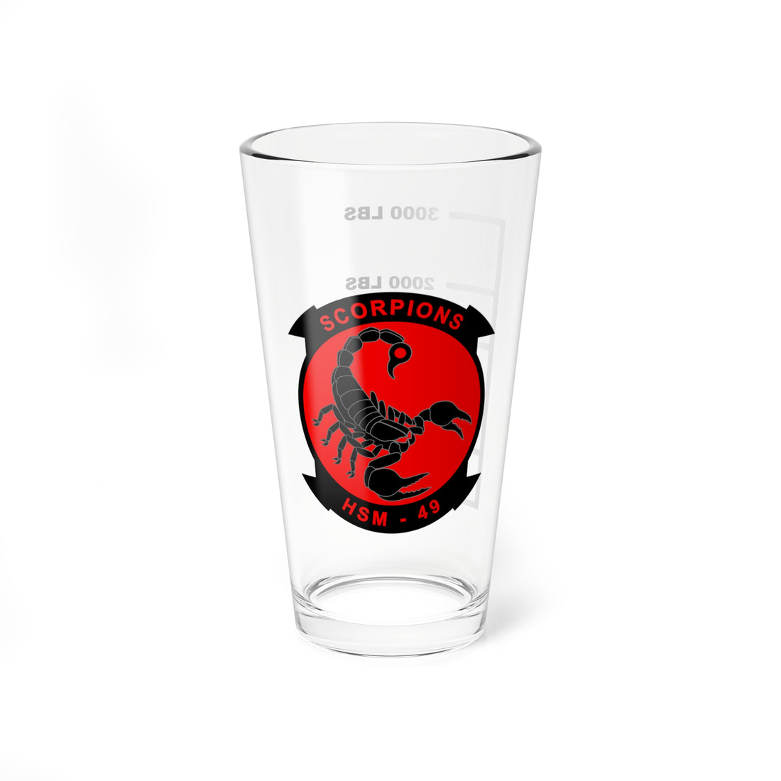 HSM-49 Scorpions Fuel Low Pint Glass
