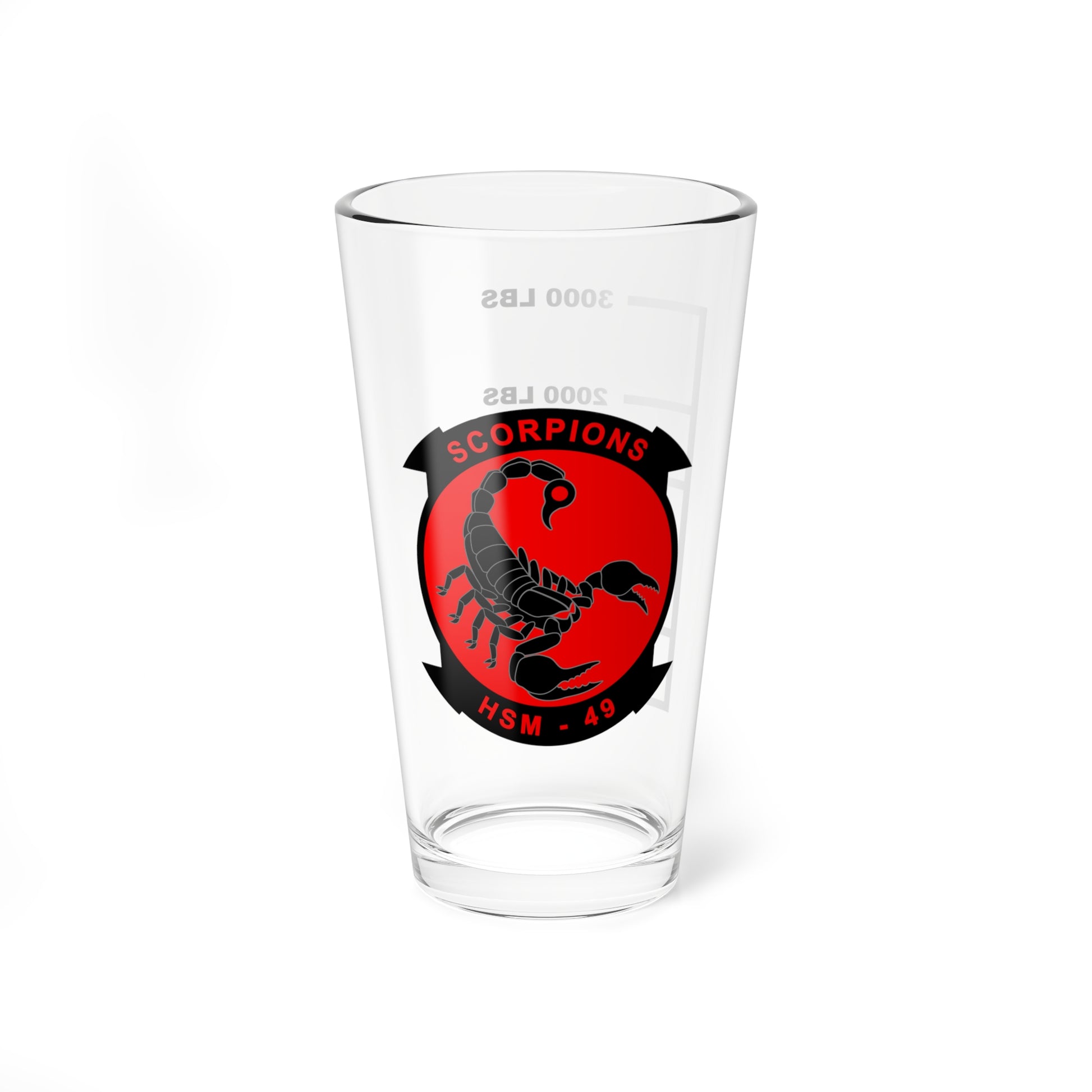 HSM-49 Scorpions Fuel Low Pint Glass