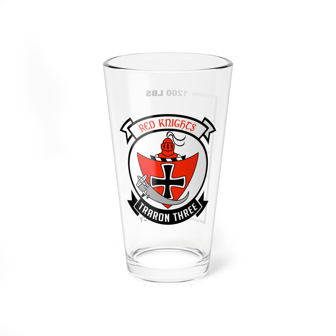 VT-3 Red Knights T-6 Texan Fuel Low Pint Glass