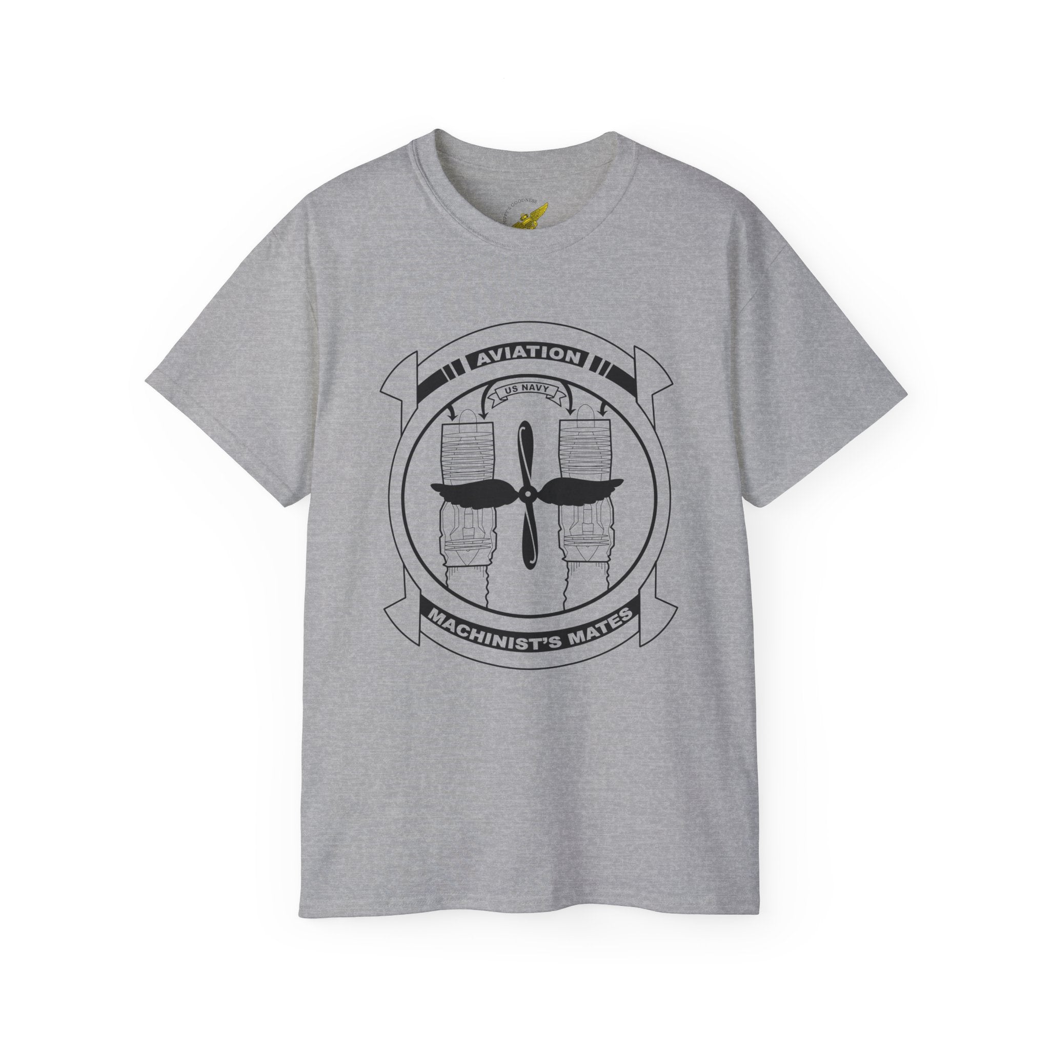 US Navy Aviation Machinist's Mate Tee, Navy AD Rating Shirt with US Navy scroll - Shop at Hippy's goodness
