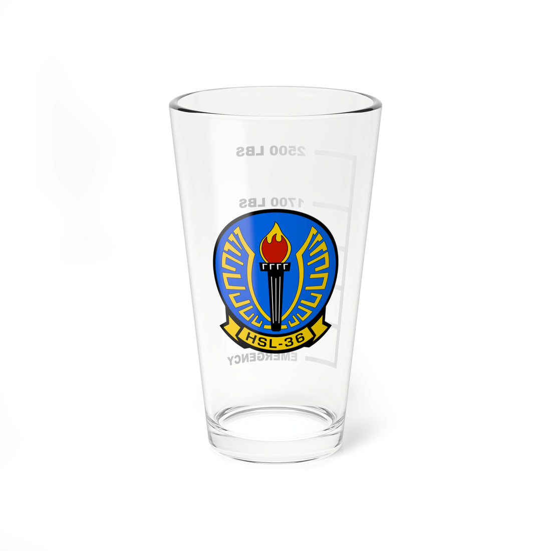 HSL-36 Lamplighters Fuel Low Pint Glass Mixing Glass 16oz 