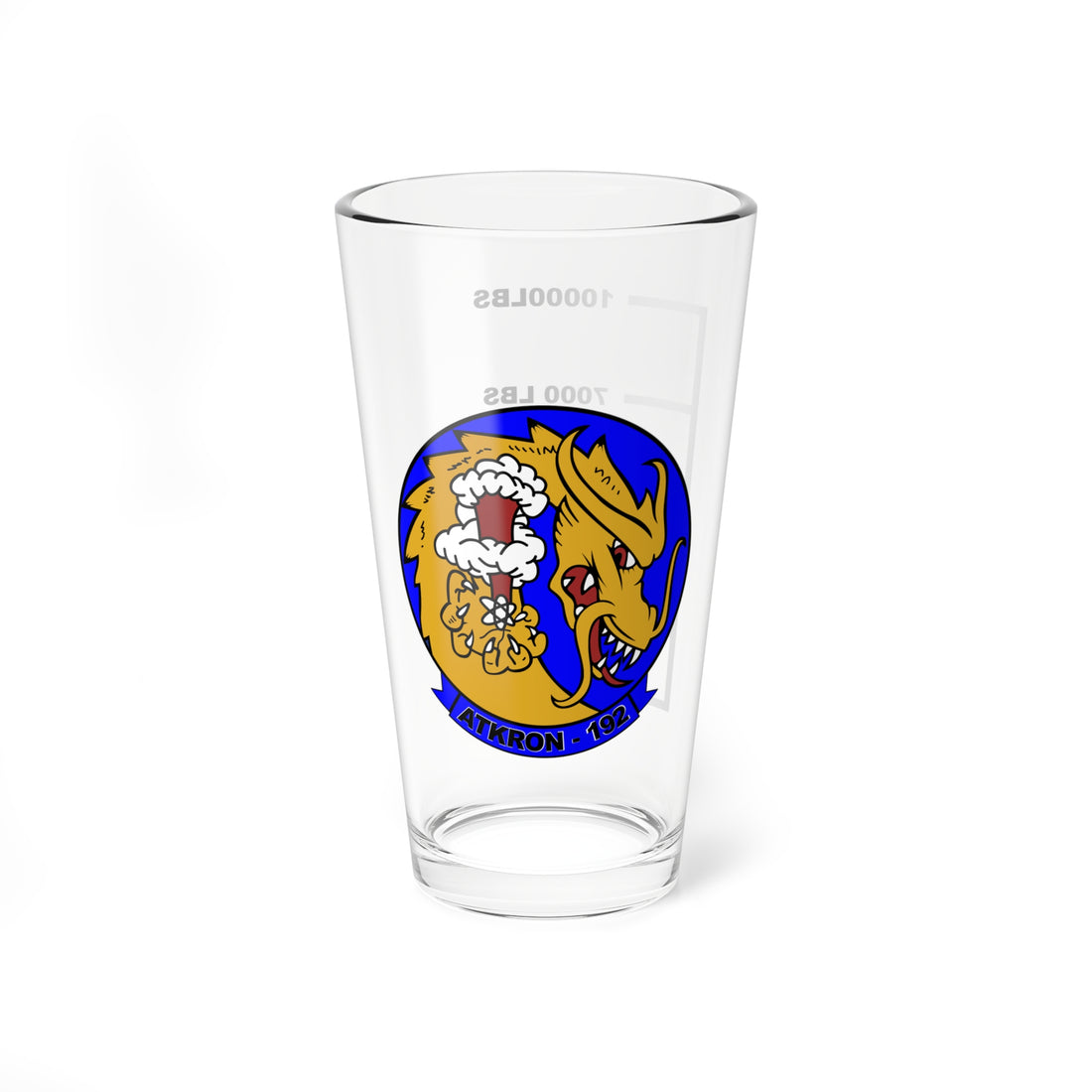 VA-192 Golden Dragons Fuel Low Pint Glass