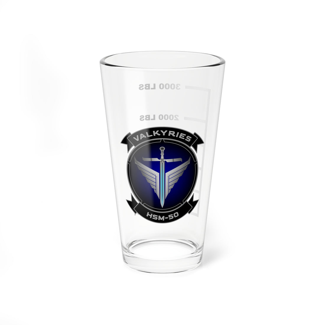 HSM-50 Valkyries Pint Glass