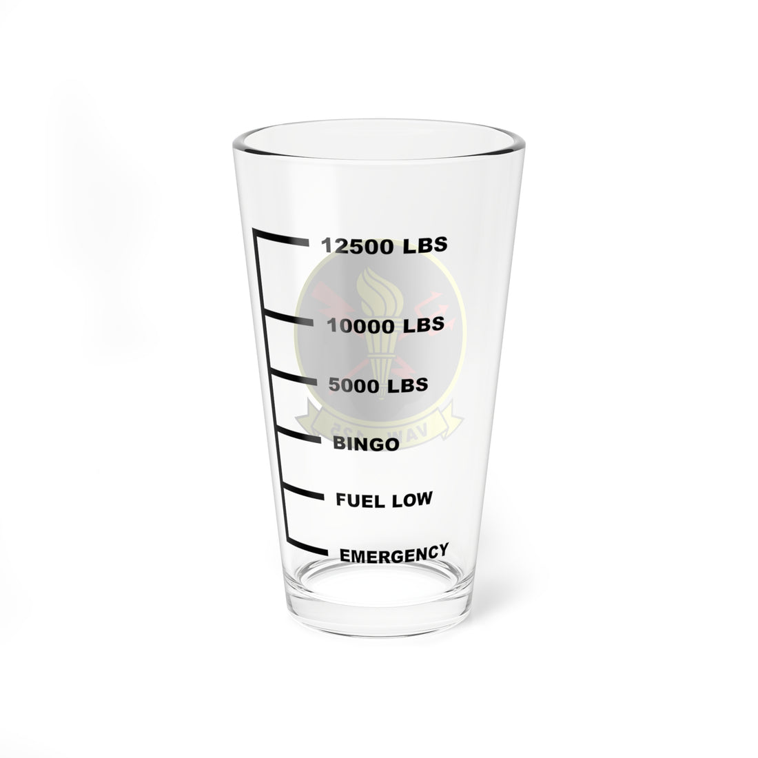 VAW-125 Torch Bearers Fuel Low Pint Glass