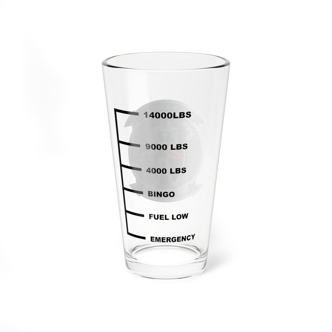 VFA-154 "Black Knights" Fuel Low Pint Glass