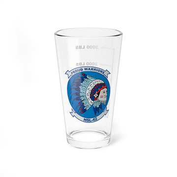 HSL-42 Proud Warriors Fuel Low Pint Glass