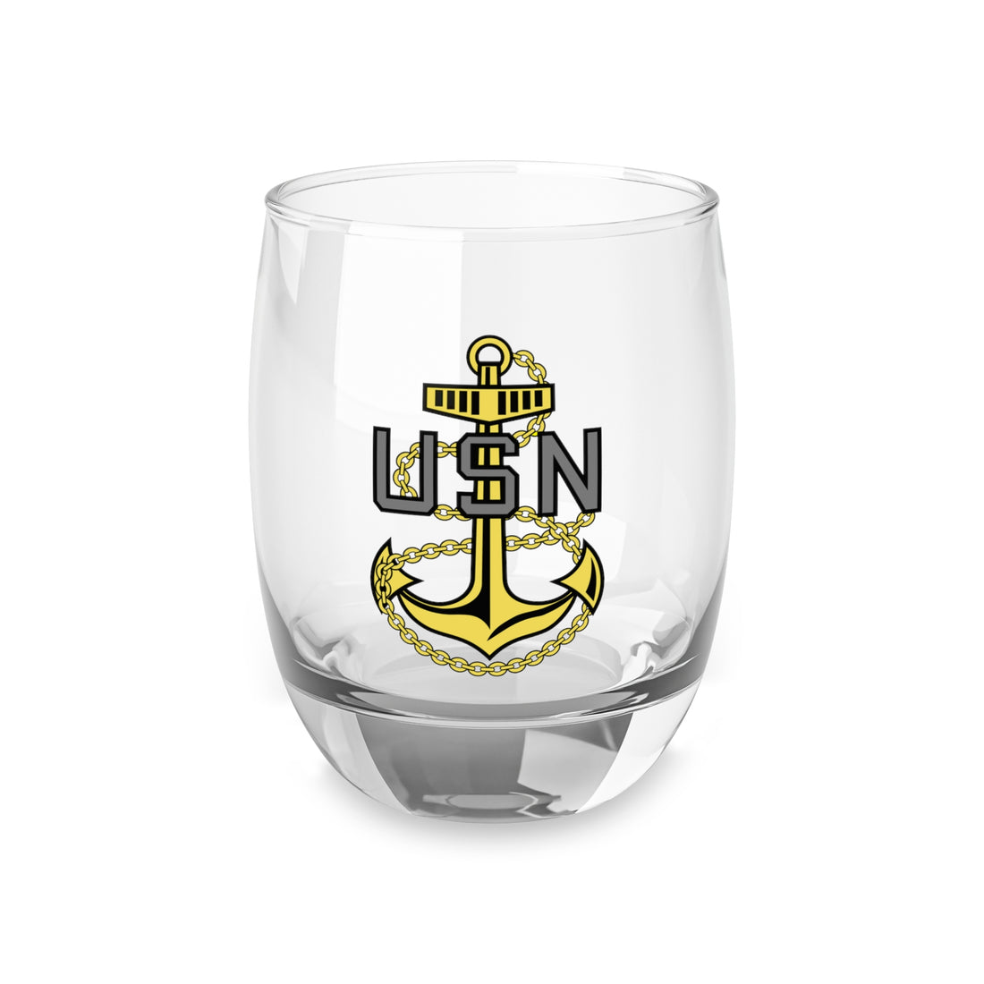 Hippy's Goodness Navy Chief Whiskey Glass
