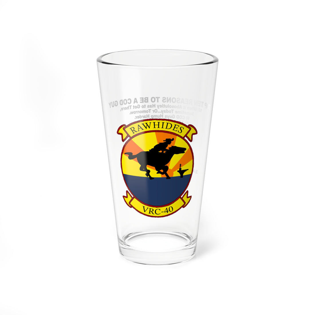 VRC-40 Top Ten Reasons Pint Glass