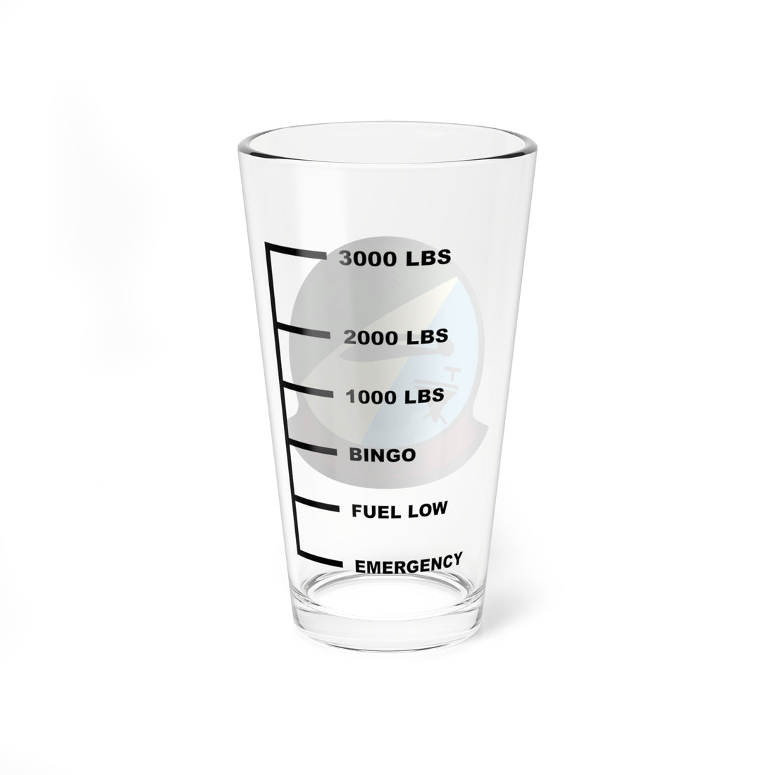 HC-16 Bullfrogs Fuel Low Pint Glass