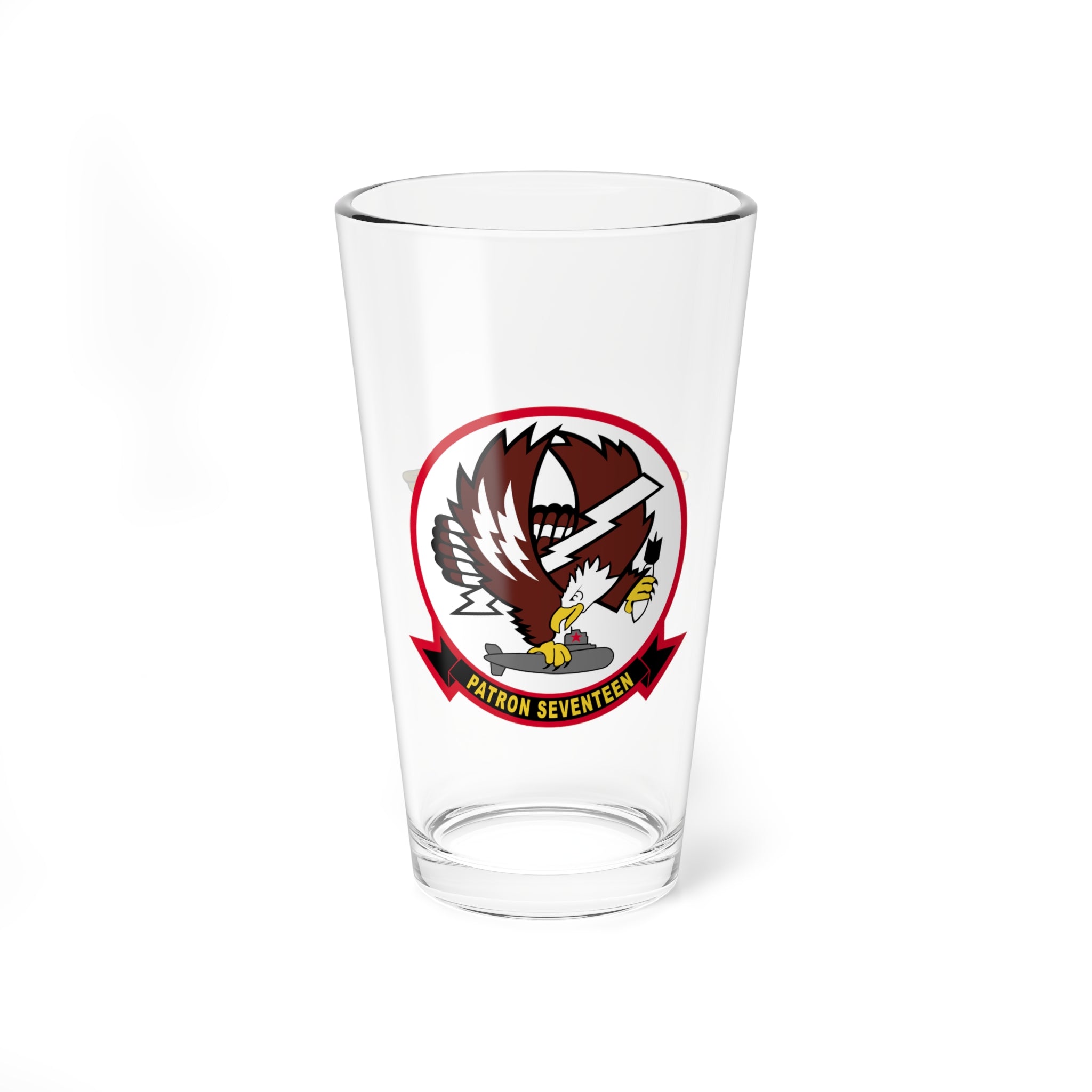 VP-17 "White Lightnings" Aircrewman Pint Glass, Navy Patrol Squadron Flying the P-3 Orion P-8 Poseidon - Shop at Hippy's Goodness