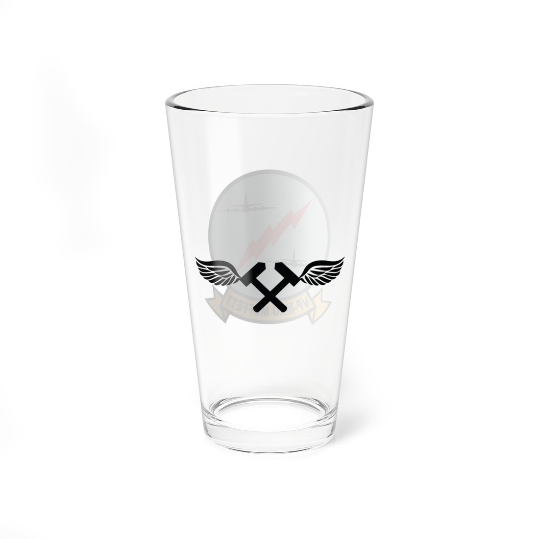 VP Mau Moffett Field AM Rating Badge Pint Glass 16oz