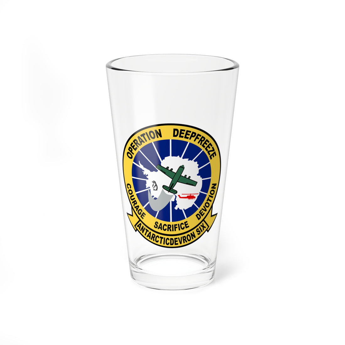 Operation Deep Freeze Pint Glass 16oz