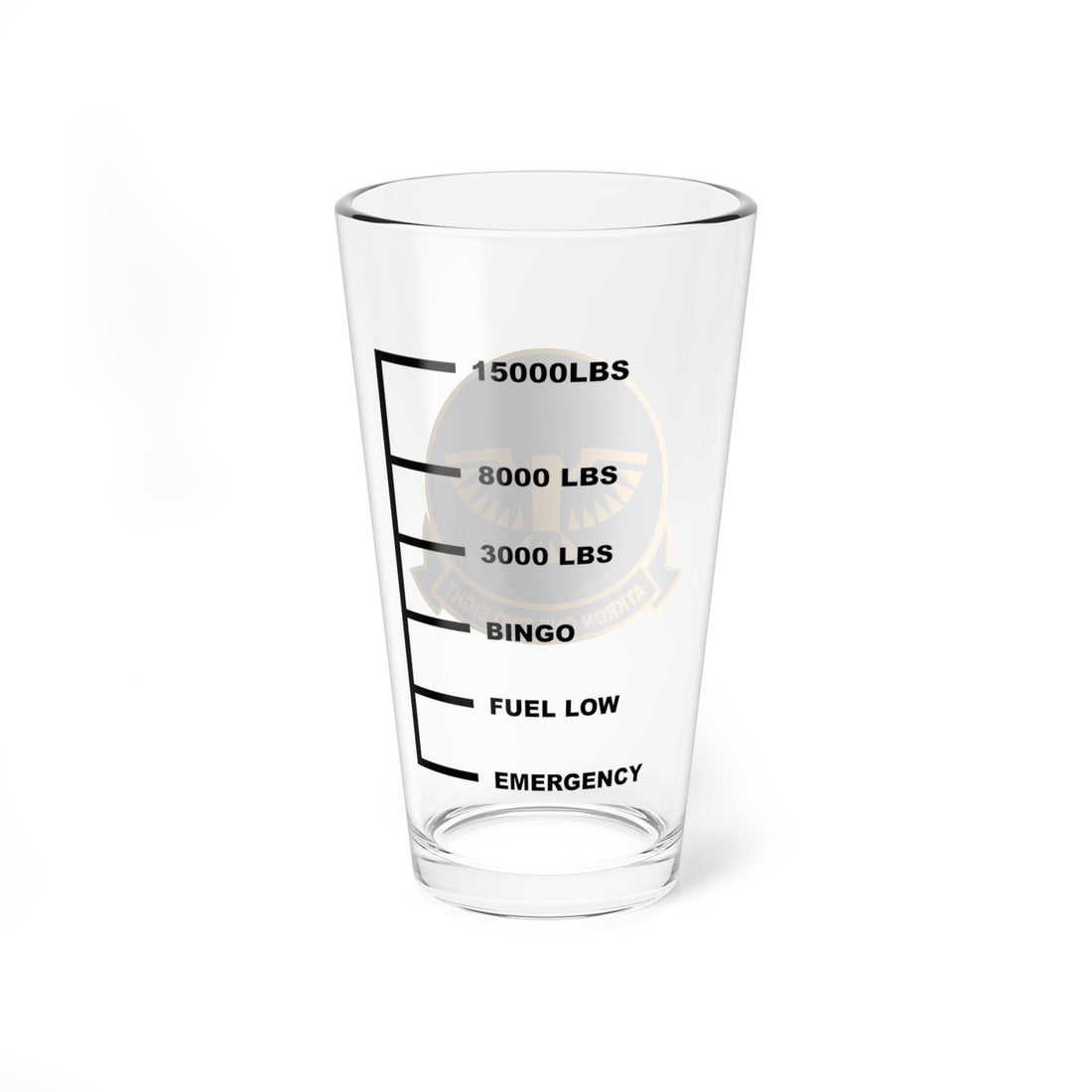 VA-128 "Golden Intruders" Fuel Low Pint Glass