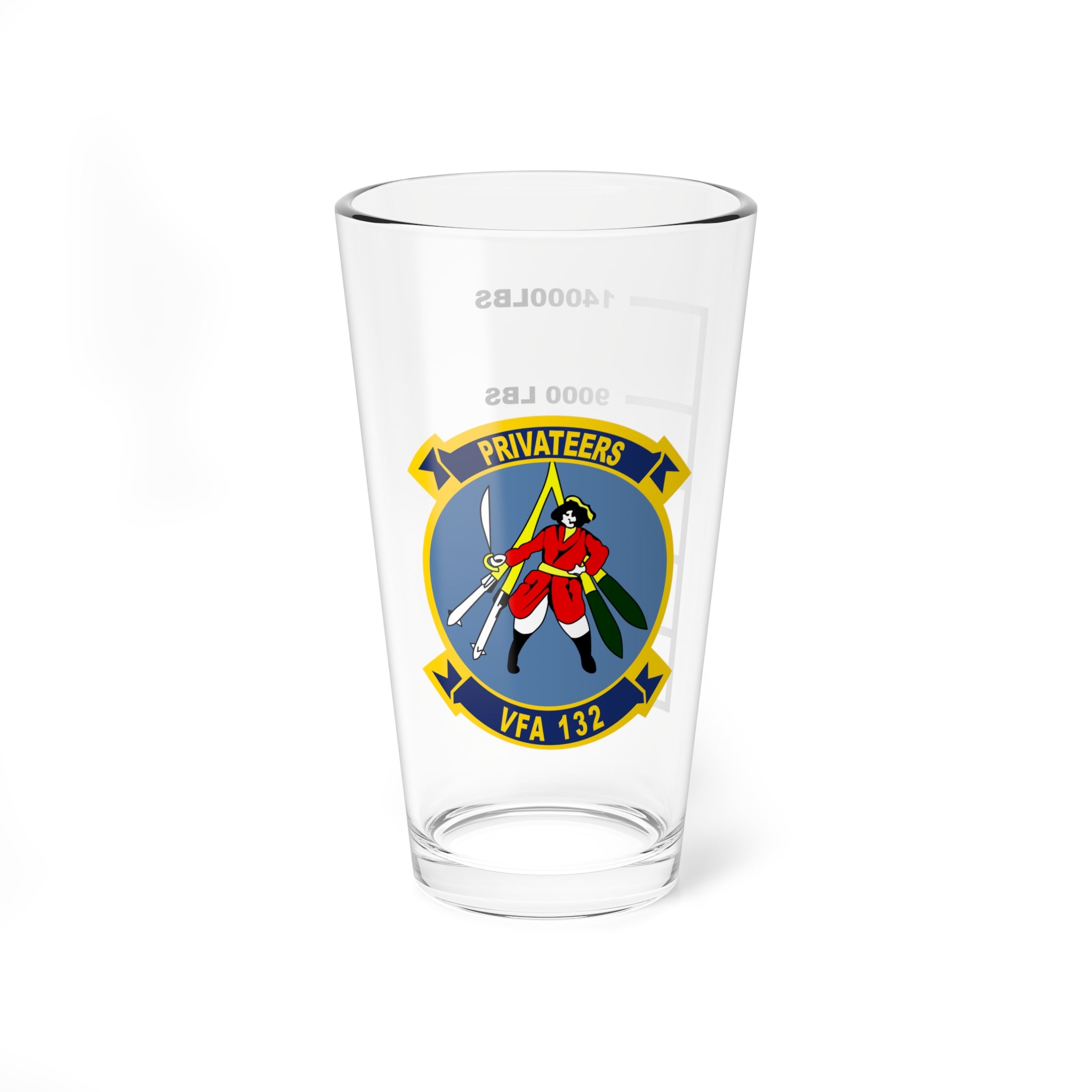 VFA-132 "Privateers" Fuel Low Pint Glass