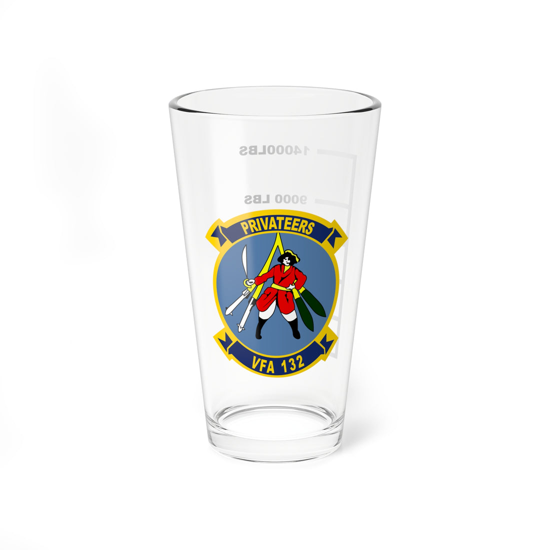 VFA-132 "Privateers" Fuel Low Pint Glass