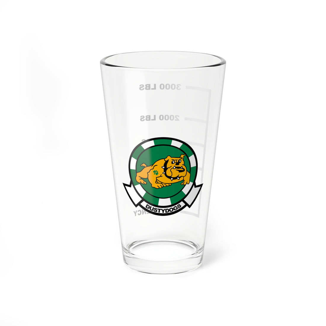 HS-7 Dusty Dogs Fuel Pint Glass 16oz 