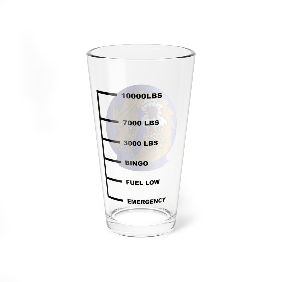 VA-192 Golden Dragons Fuel Low Pint Glass