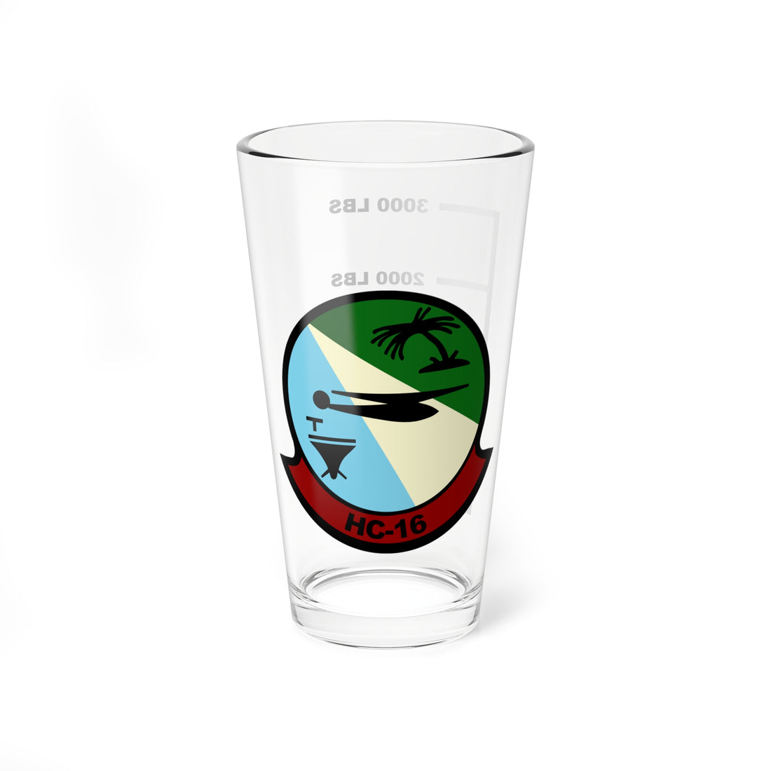 HC-16 Bullfrogs Fuel Low Pint Glass