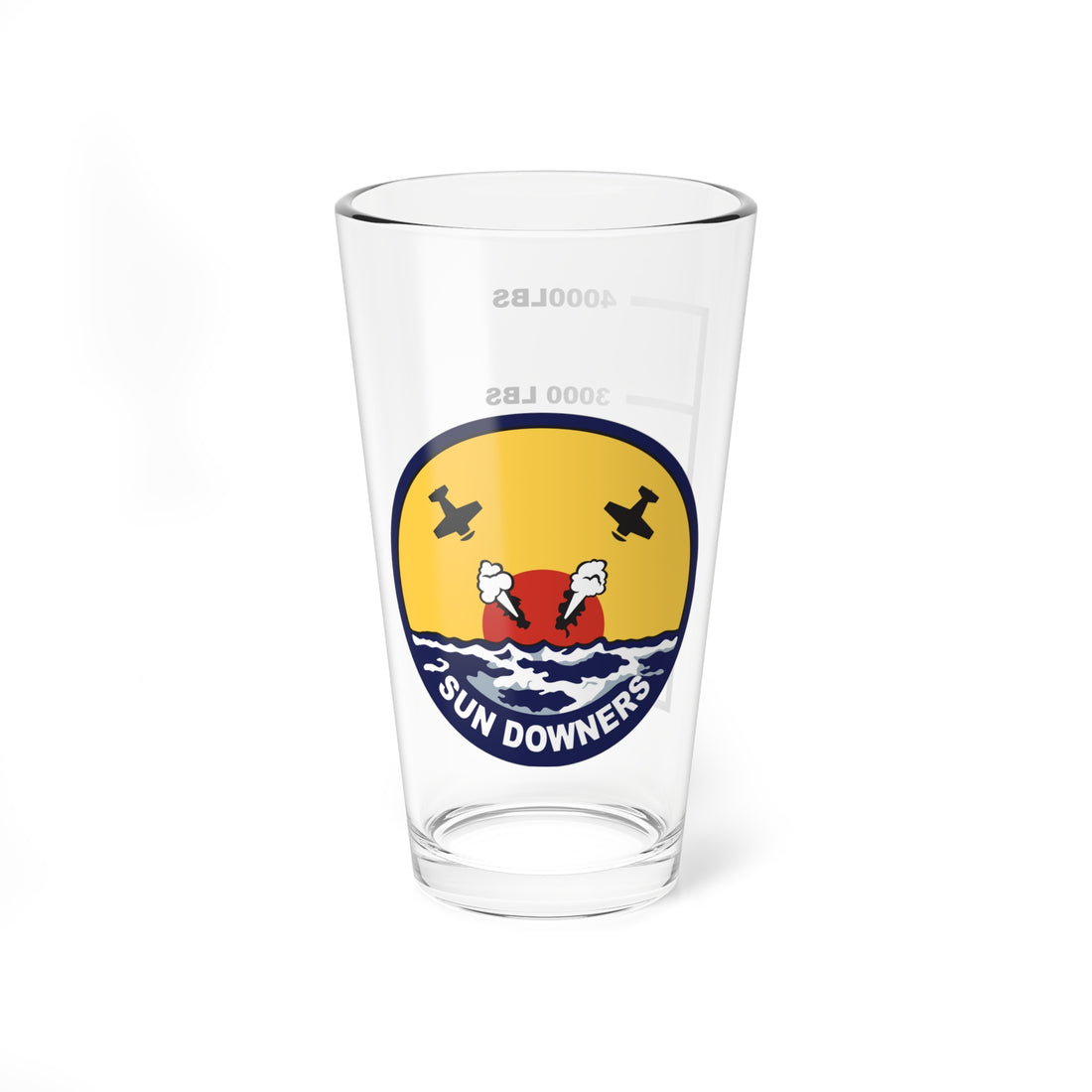 VFC-111 Sun Downers Fuel Low Pint Glass