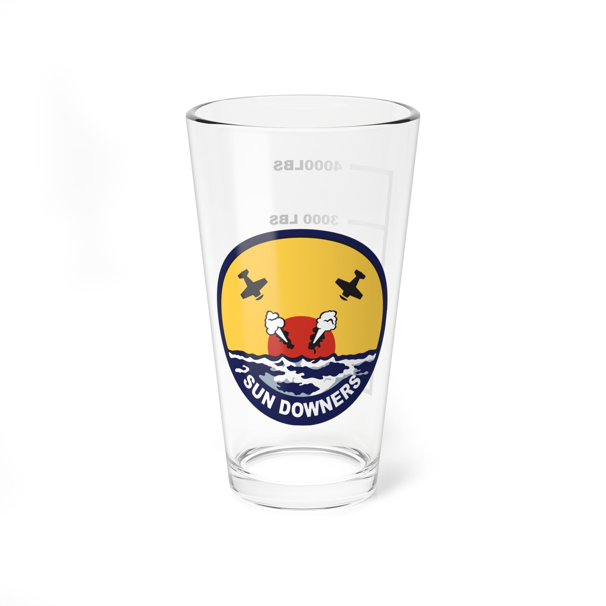 VFC-111 Sun Downers Fuel Low Pint Glass
