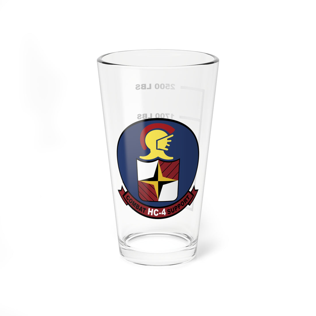 HC-4 Legacy Logo Black Stallions Fuel Low Pint Glass
