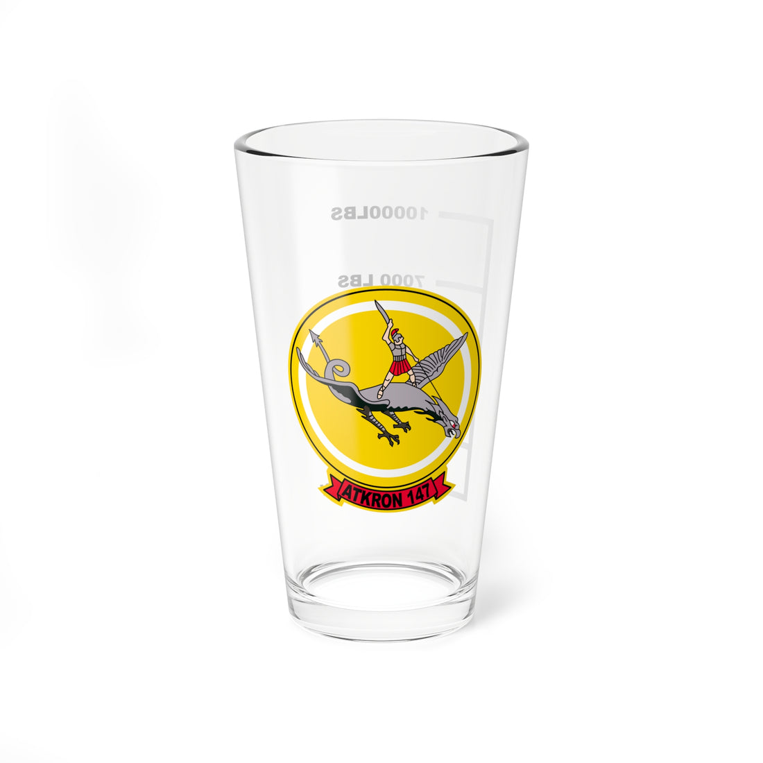 VA-147 "Argonauts" Fuel Low Pint Glass