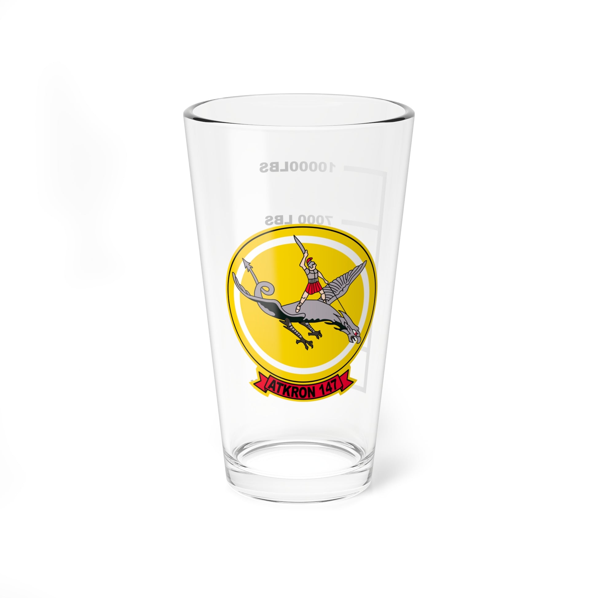VA-147 "Argonauts" Fuel Low Pint Glass