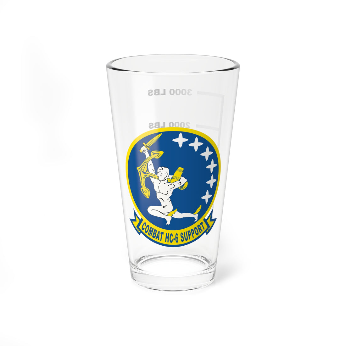 HC-6 Chargers Fuel Low Pint Glass