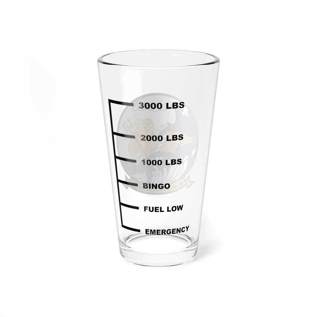 HS-17 "Neptune's Raiders" Fuel Low Pint Glass, Navy Helicopter ASW Squadron Flying the SH-3 Sea King - Shop at Hippy's Goodness