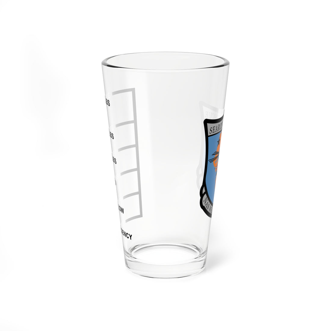 NAS Whidbey Island H-3 Station SAR Fuel Low Pint Glass