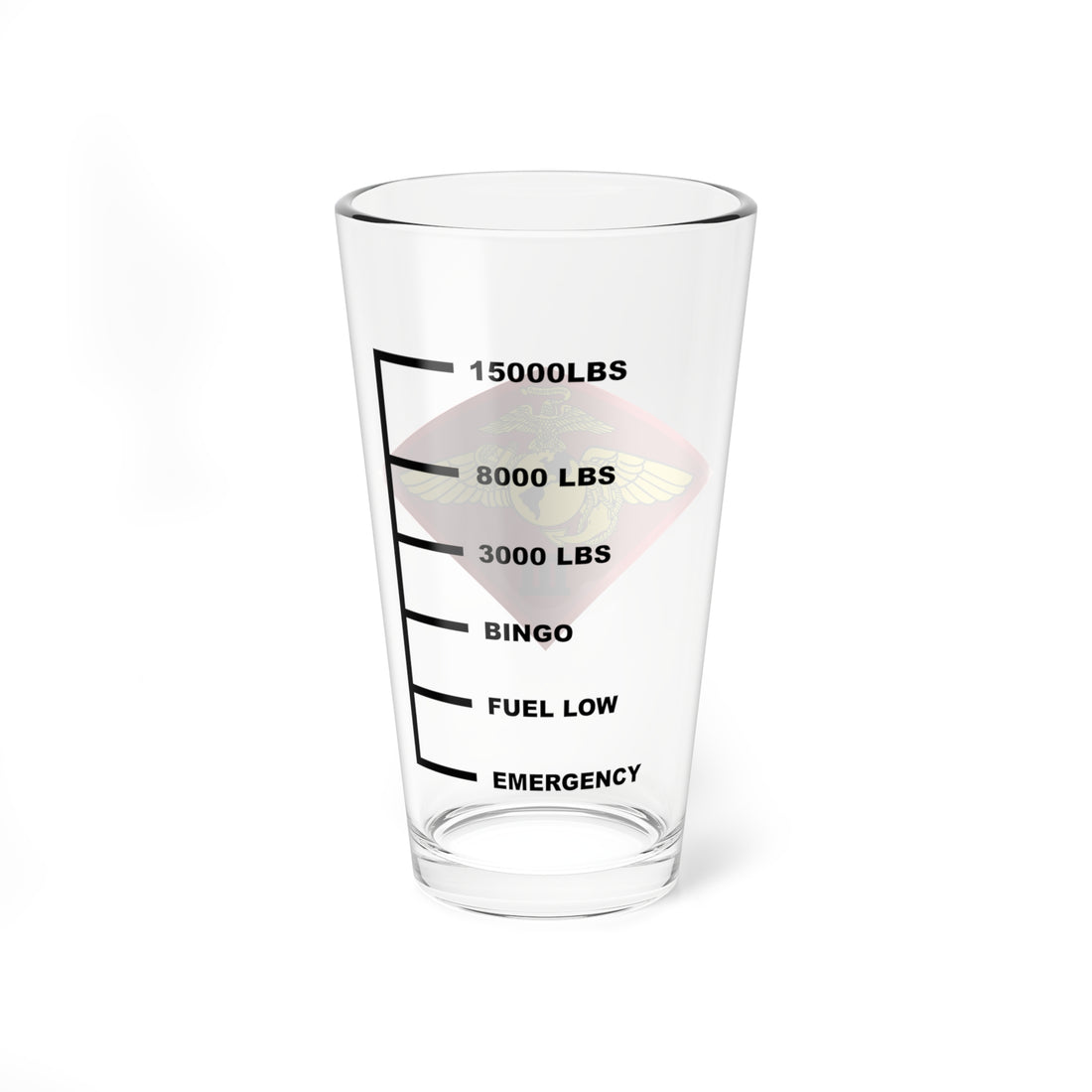 Copy of 3rd MAW Fuel Low Pint Glass, Marine Aircraft Wing