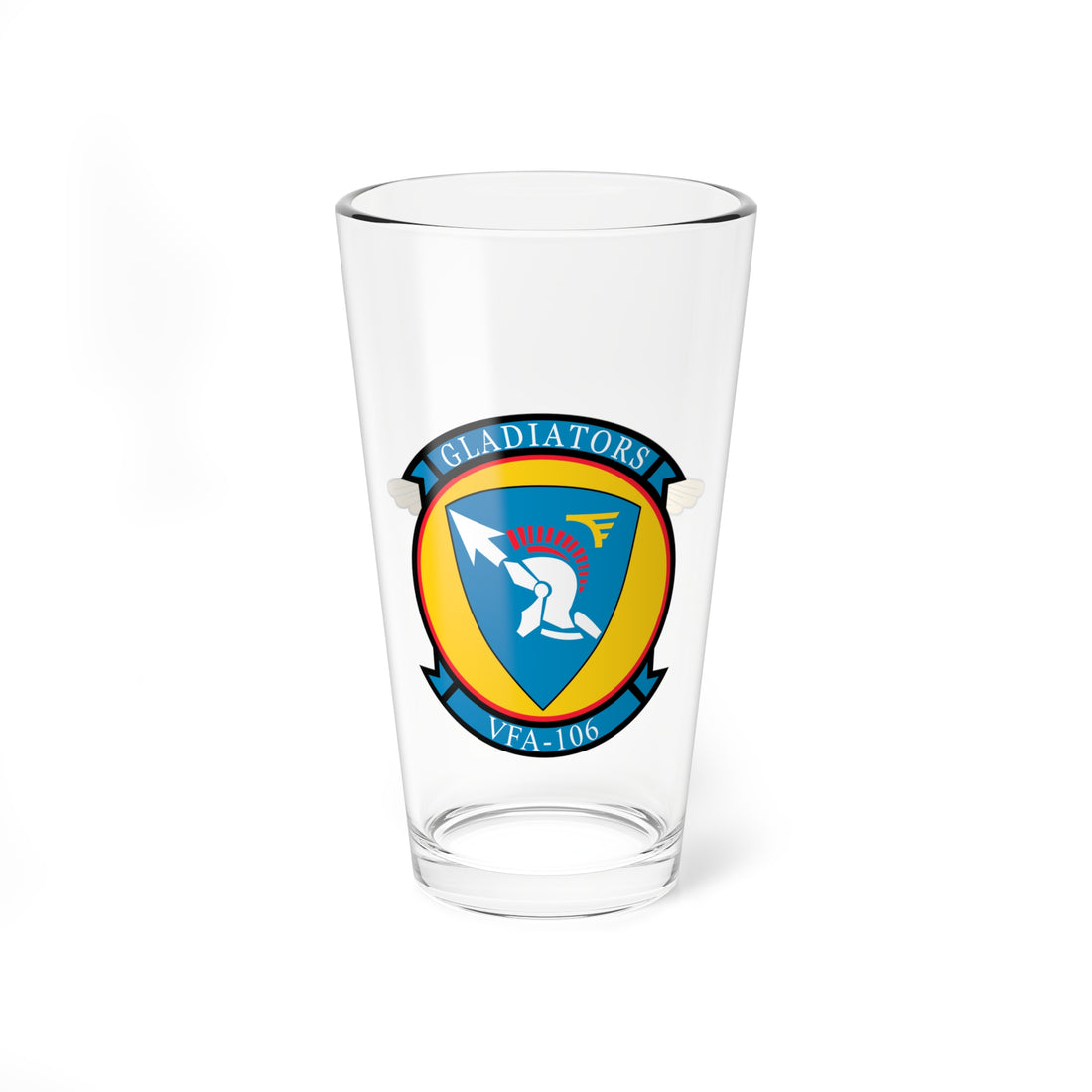 VFA-106 Gladiators Pilot Pint Glass