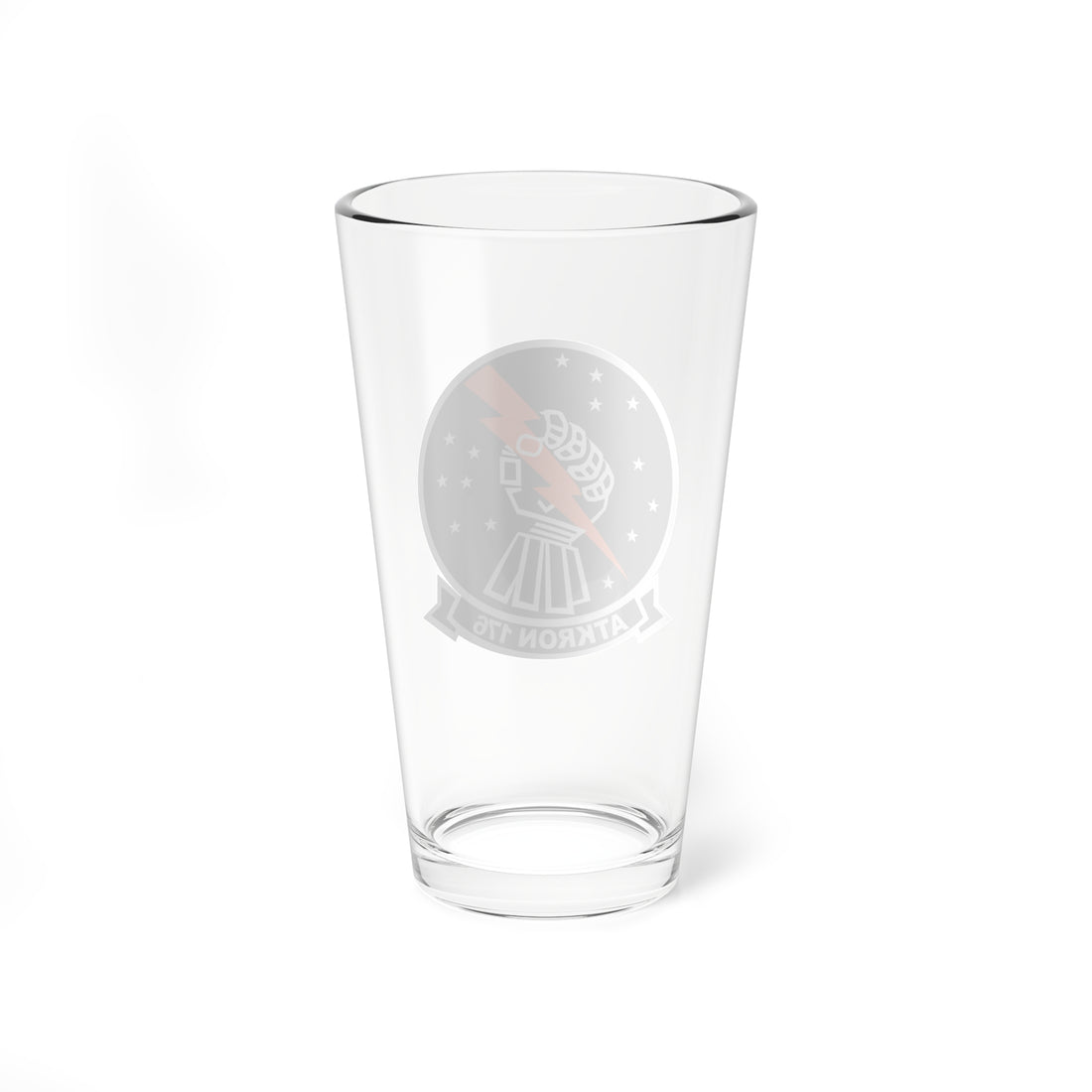 VA-176 [BLACK] "Thunderbolts" Pint Glass, Navy Attack Squadron flying the AD-6 Skyraider, A-4 Skyhawk, and A-6 Intruder - Shop at Hippy's Goodness