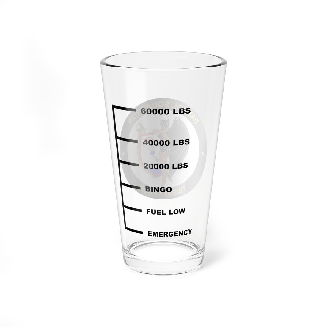 VP-24 Batmen Fuel Low Pint Glass, Navy Maritime Patrol Squadron - Shop at Hippy's Goodness