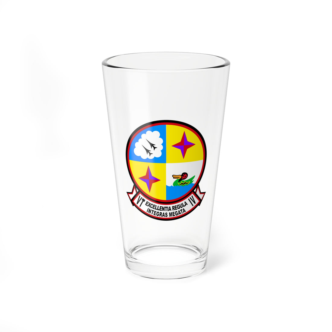 Hippy's Goodness Personalized VT-4 Bucks NFO Wings Pint Glass Mixing Glass 16oz